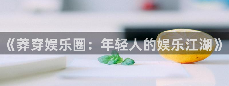 彩虹多多3官网登录：《莽穿娱乐圈：年轻人的娱乐江湖》