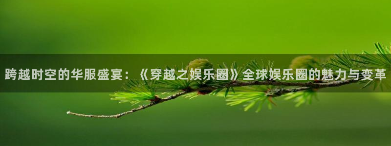 彩虹多多体育平台登录入口：跨越时空的华服盛宴：《穿越之娱乐圈》全球娱乐圈的魅力与