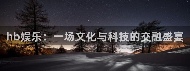 彩虹多多官网：hb娱乐：一场文化与科技的交融盛宴